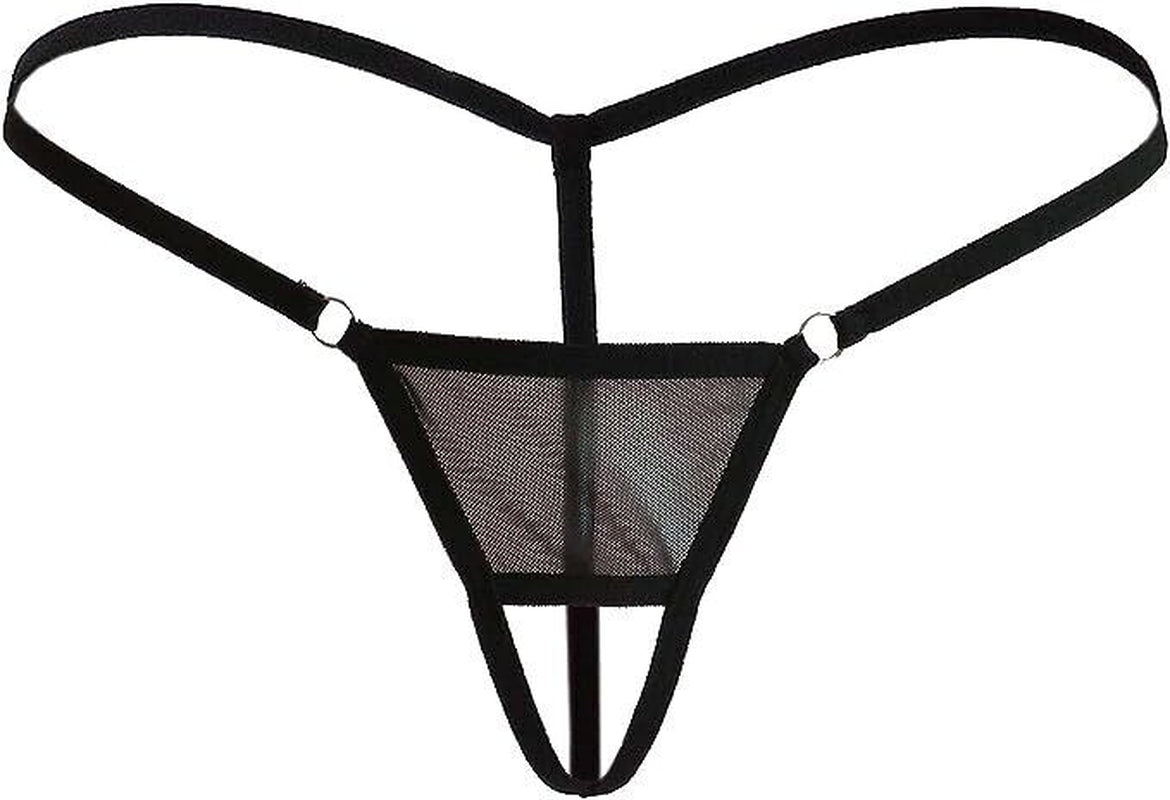 Sexy Women Lace Thong G-String Panties Lingerie Underwear Crotchless T-Back Mesh