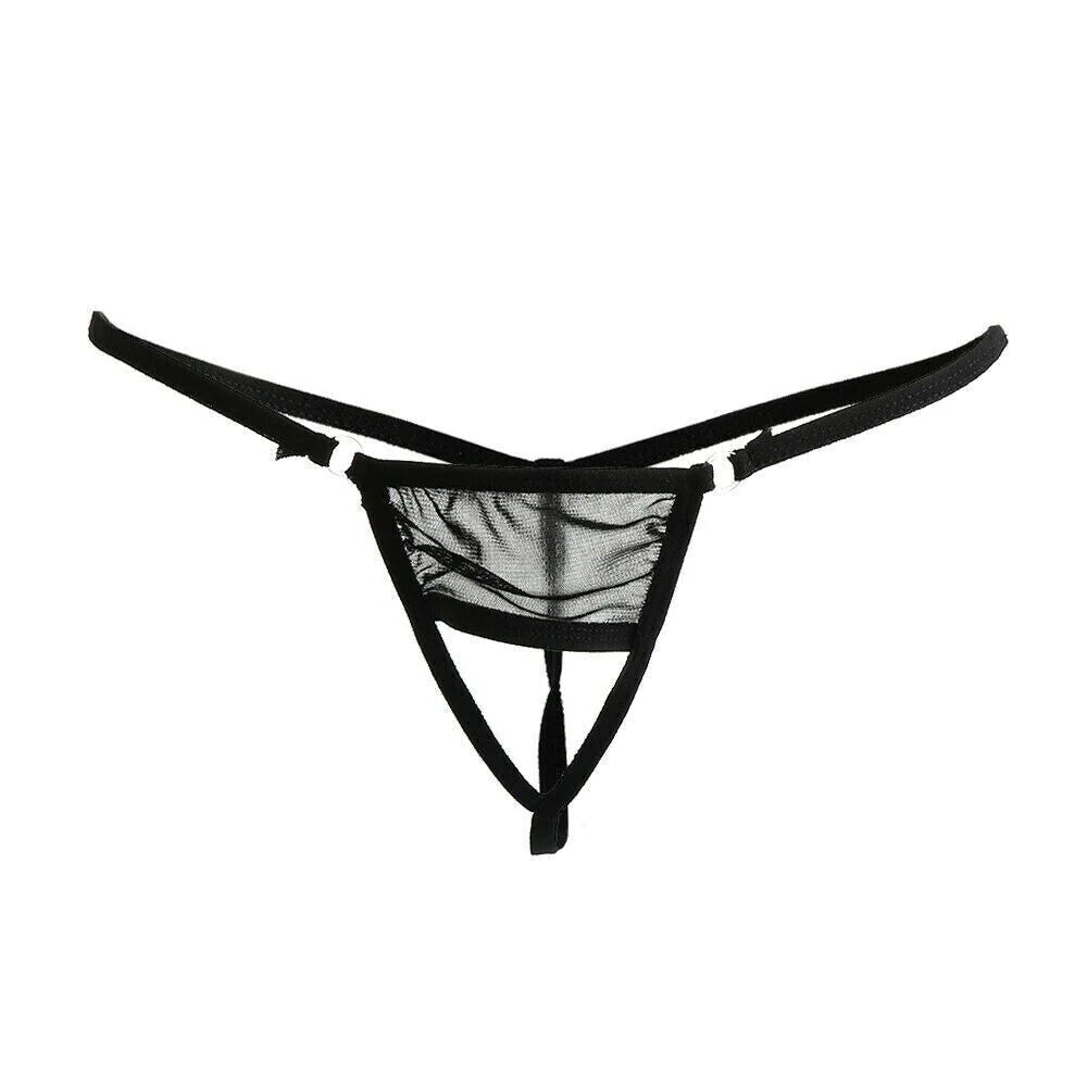 Sexy Women Lace Thong G-String Panties Lingerie Underwear Crotchless T-Back Mesh