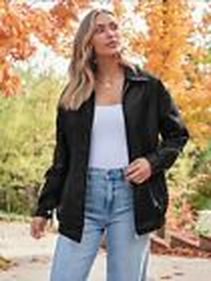 AUTOMET Womens Oversized Leather Jackets Faux Suede Fall Fashion Large Black